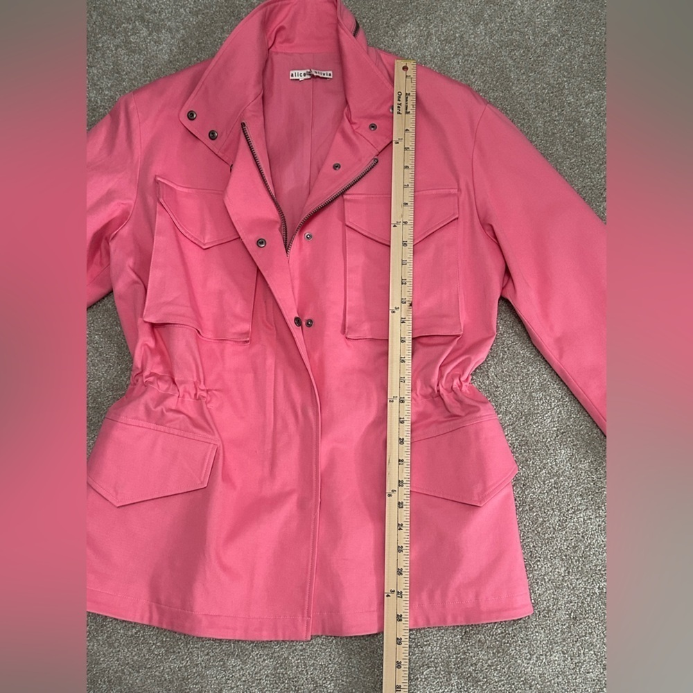 Alice & Olivia Pink Cargo Jacket - Sample Sale - NWOT - size Medium - Barbiecore - Picture 8 of 12